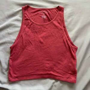 American Eagle Outfitters Pink Sleeveless Crop Tank Top